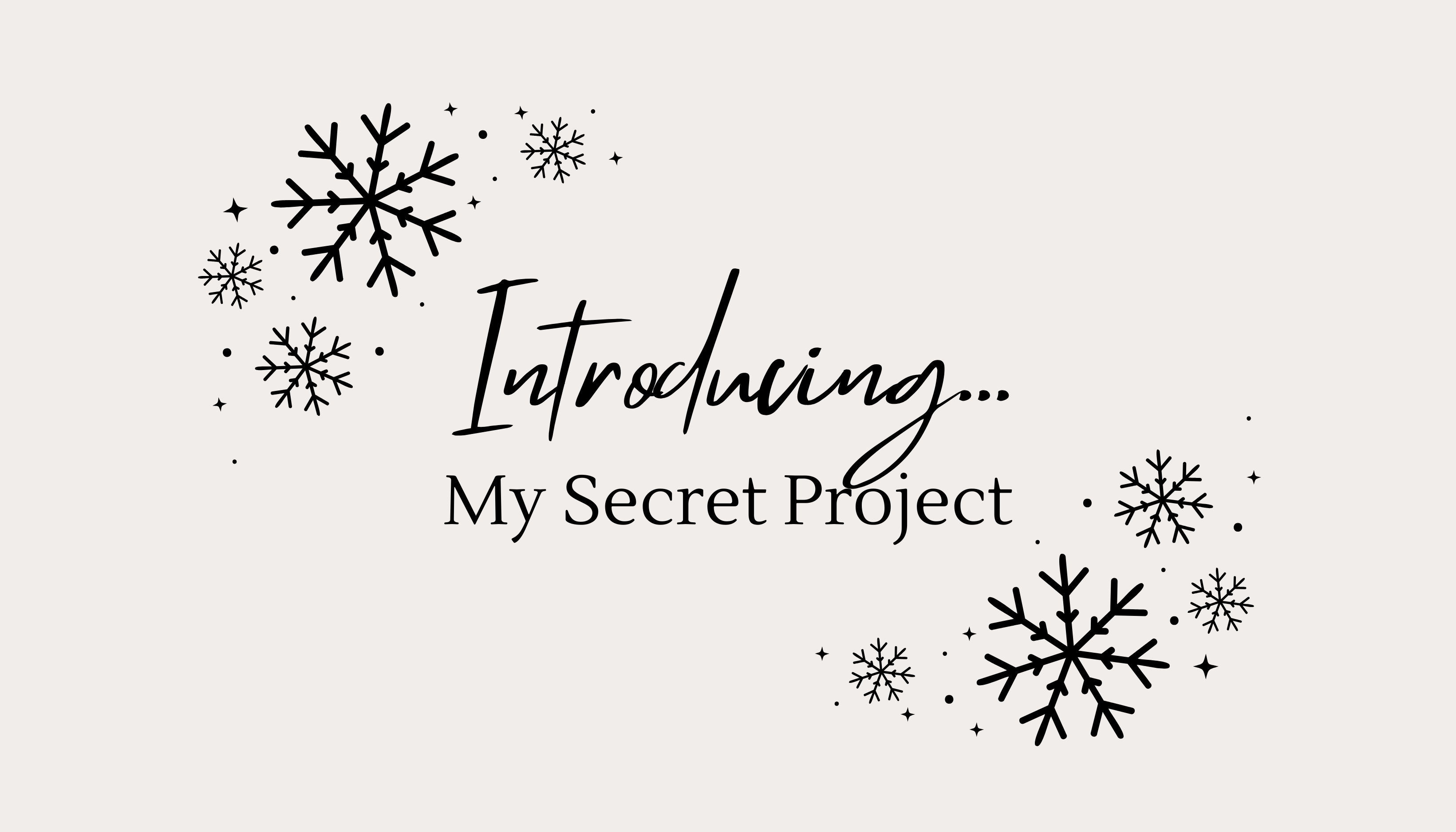 About My Secret Project…