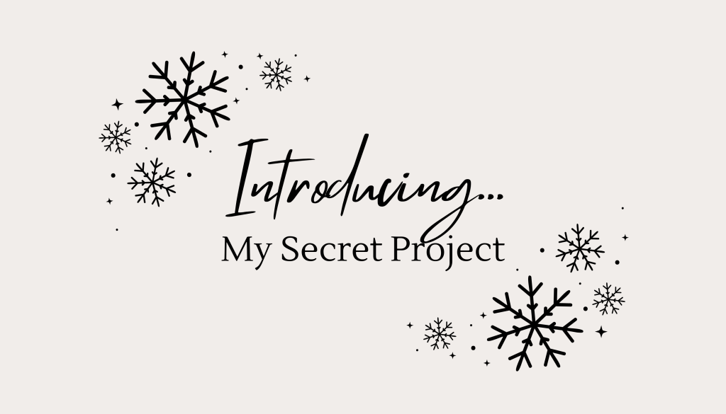 About My Secret&nbsp;Project…